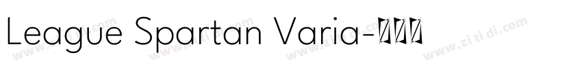 League Spartan Varia字体转换